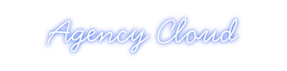 Individuelles Neon: Agency Cloud