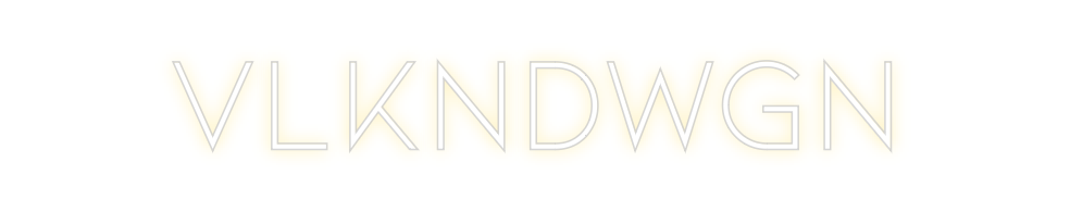 Individuelles Neon: VLKNDWGN