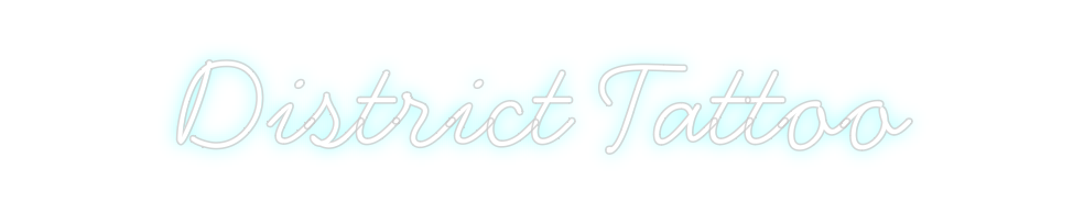 Individuelles Neon: District Tatt...
