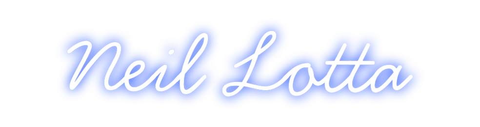 Individuelles Neon: Neil Lotta