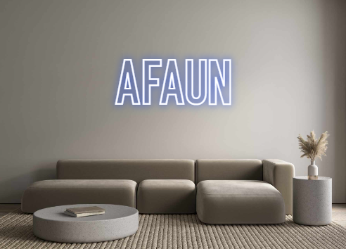 Individuelles Neon: AFAUN