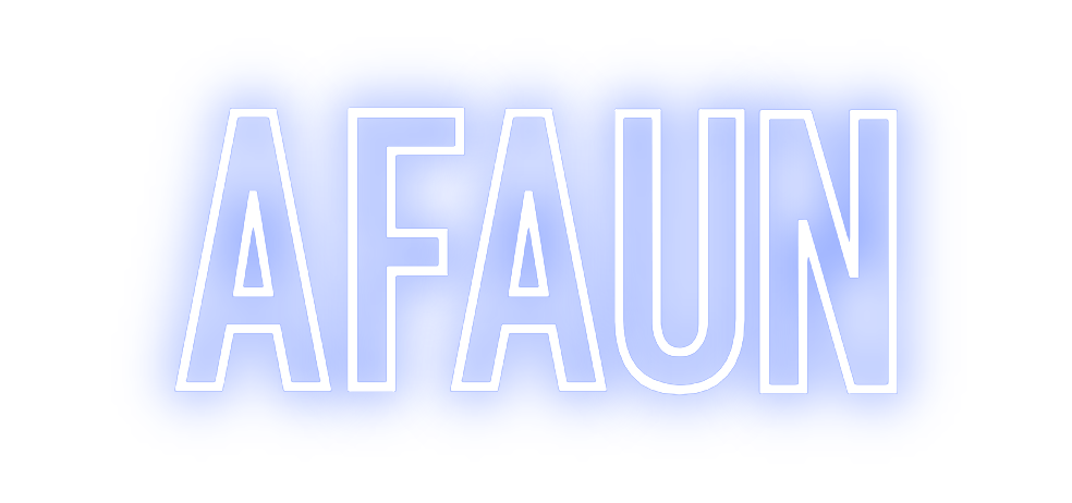 Individuelles Neon: AFAUN