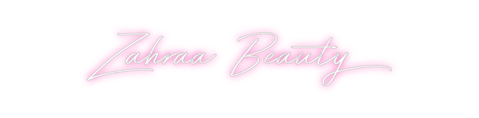 Individuelles Neon: Zahraa Beauty