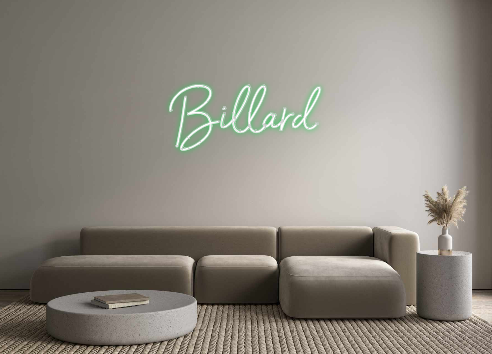 Individuelles Neon: Billard