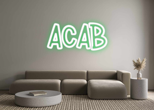 Individuelles Neon: ACAB