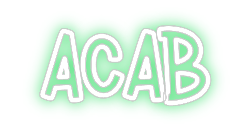 Individuelles Neon: ACAB