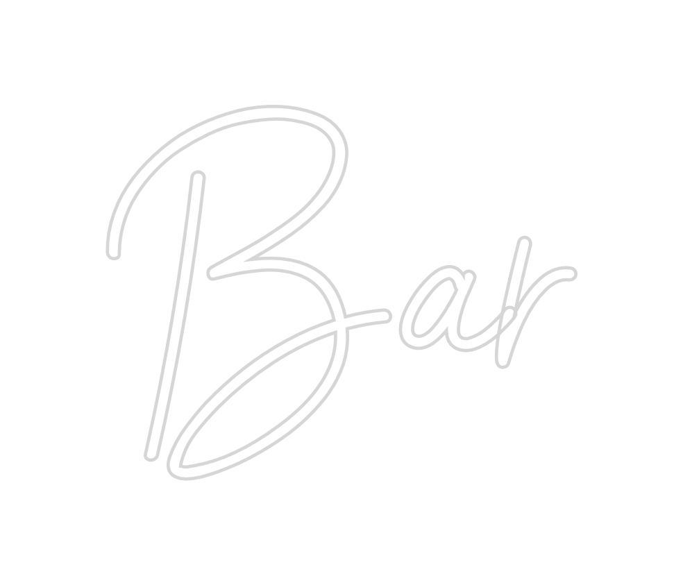 Individuelles Neon: Bar
