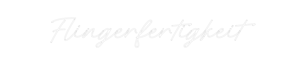 Individuelles Neon: Flingerfertig...