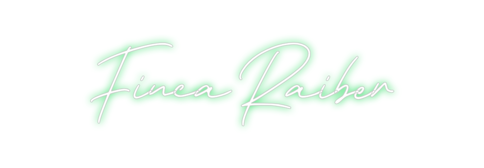 Individuelles Neon: Finca Raiber
