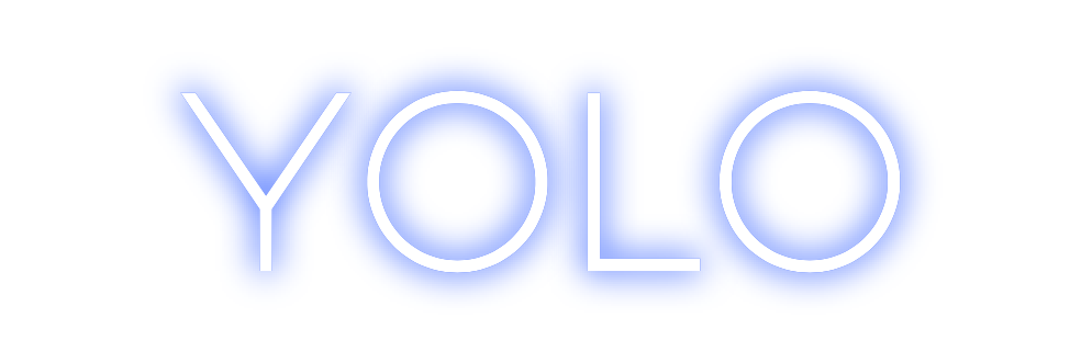 Individuelles Neon: yolo