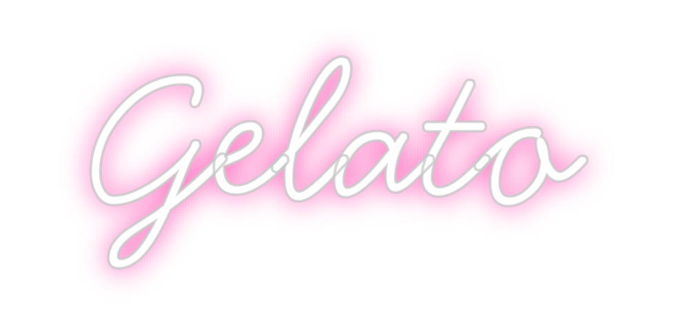 Individuelles Neon: Gelato