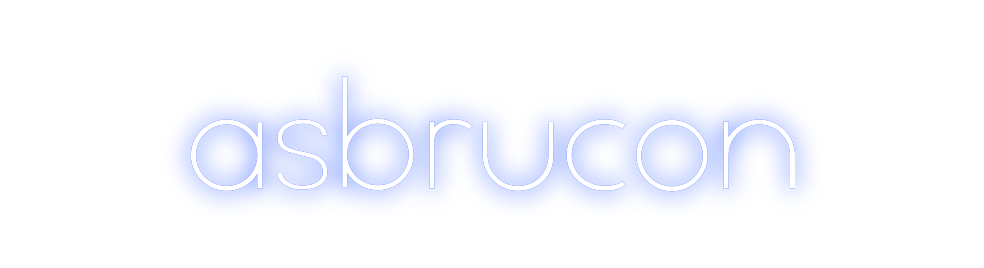 Individuelles Neon: asbrucon