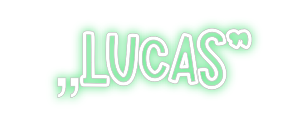 Individuelles Neon: „Lucas“