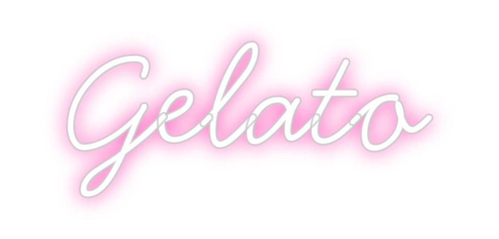 Individuelles Neon: Gelato