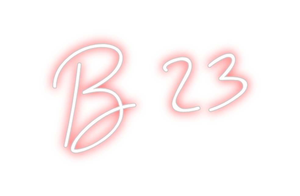 Individuelles Neon: B 23