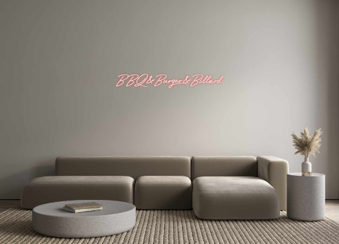 Individuelles Neon: BBQ&Burger&Bi...