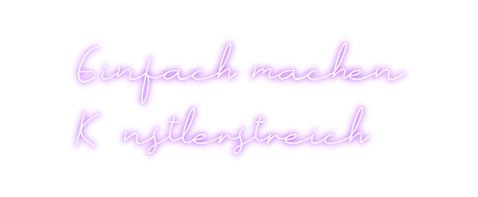 Individuelles Neon: Einfach mache...