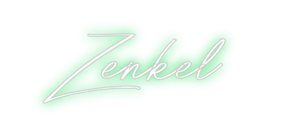 Individuelles Neon: Zenkel