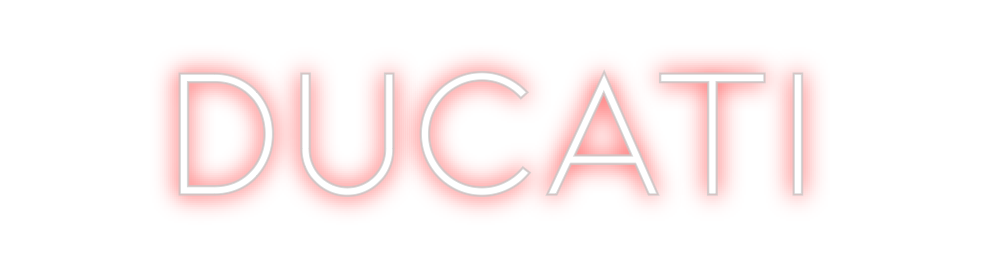 Individuelles Neon: DUCATI