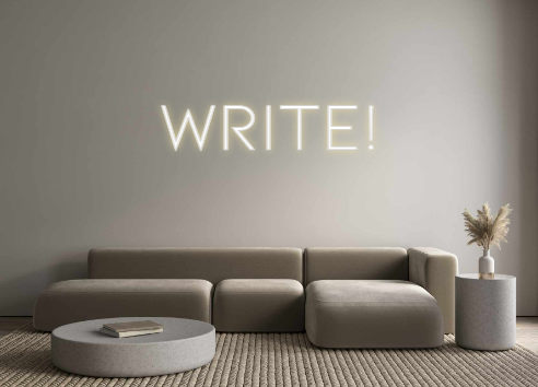 Individuelles Neon: write!