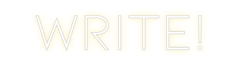 Individuelles Neon: write!