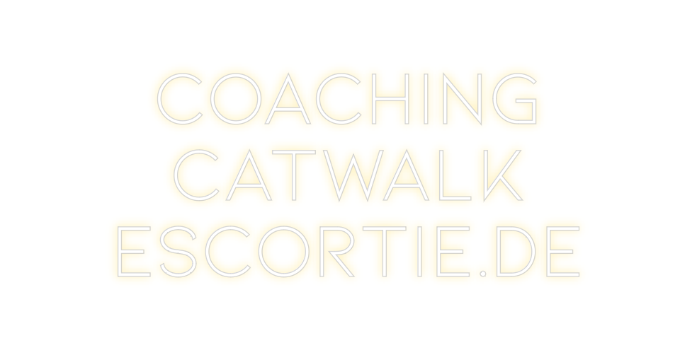 Individuelles Neon: coaching
CATW...