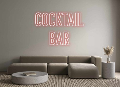 Individuelles Neon: Cocktail
Bar