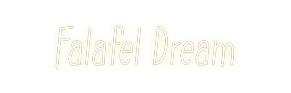 Individuelles Neon: Falafel Dream