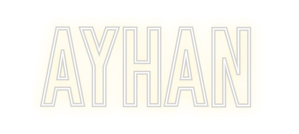 Individuelles Neon: Ayhan