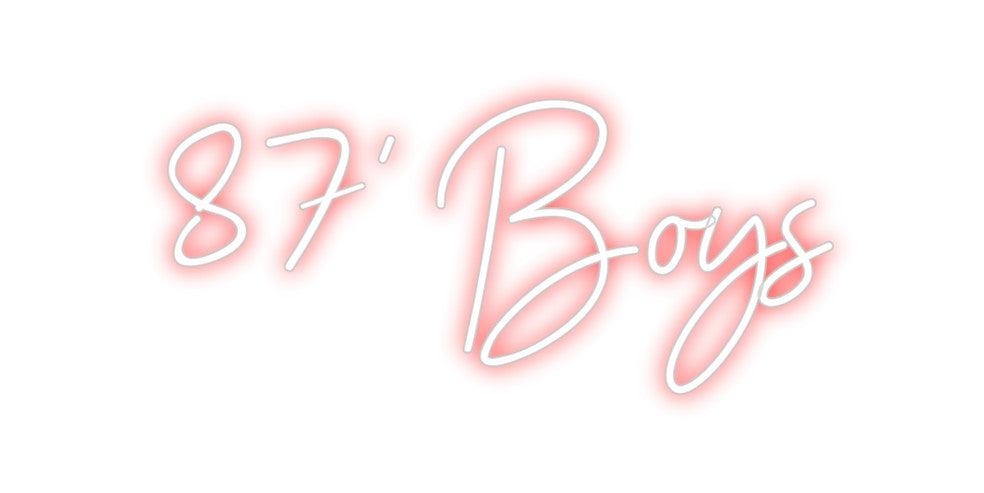 Individuelles Neon: 87' Boys