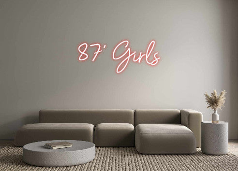 Individuelles Neon: 87' Girls