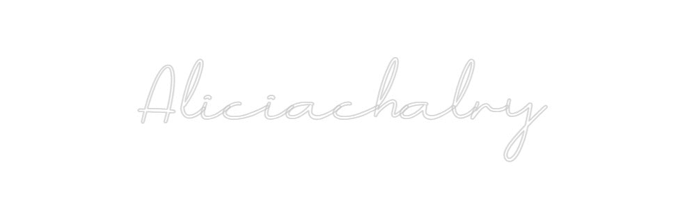 Individuelles Neon: Aliciachalry