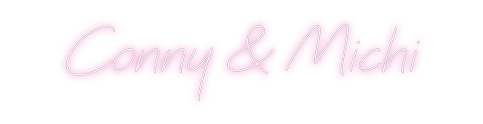 Individuelles Neon: Conny & Michi