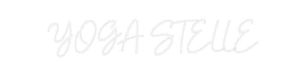 Individuelles Neon: YOGA STELLE