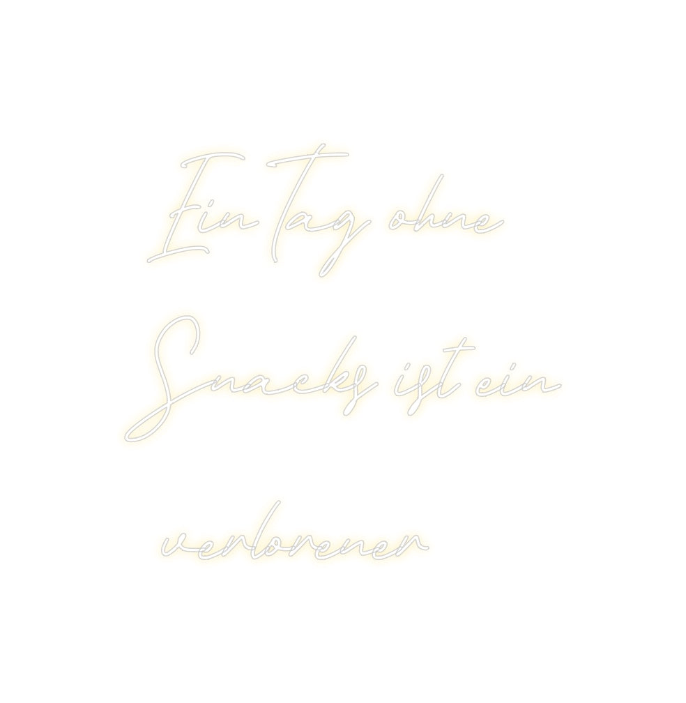 Individuelles Neon: Ein Tag ohne
...