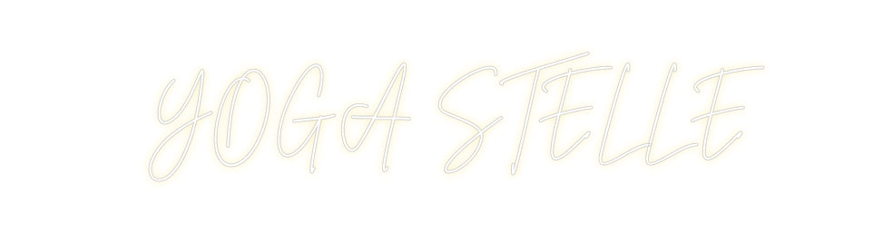 Individuelles Neon: YOGA STELLE