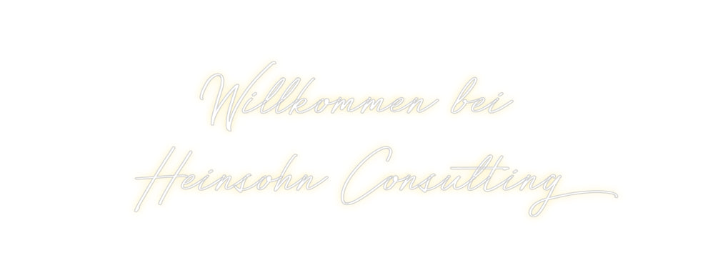 Individuelles Neon: Willkommen be...