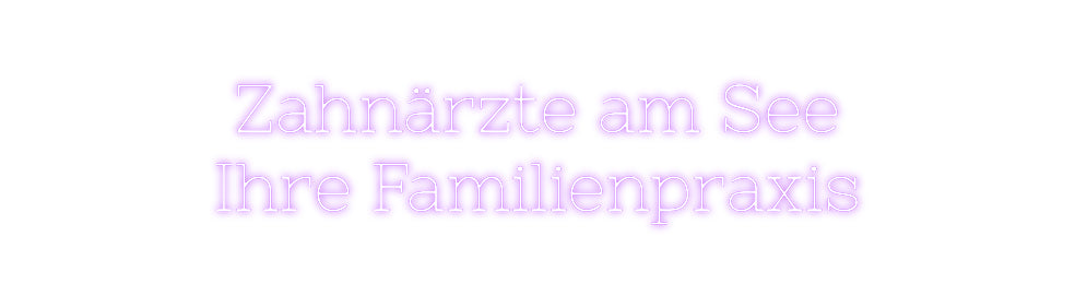 Individuelles Neon: Zahnärzte am ...