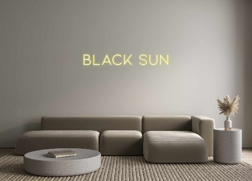 Individuelles Neon: Black Sun