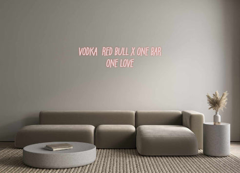 Individuelles Neon: VODKA RED BU...