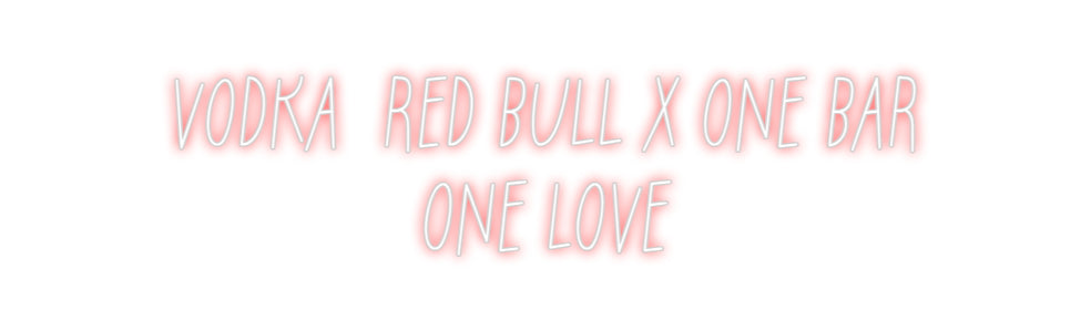 Individuelles Neon: VODKA RED BU...