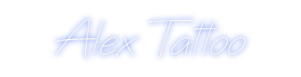 Individuelles Neon: Alex Tattoo