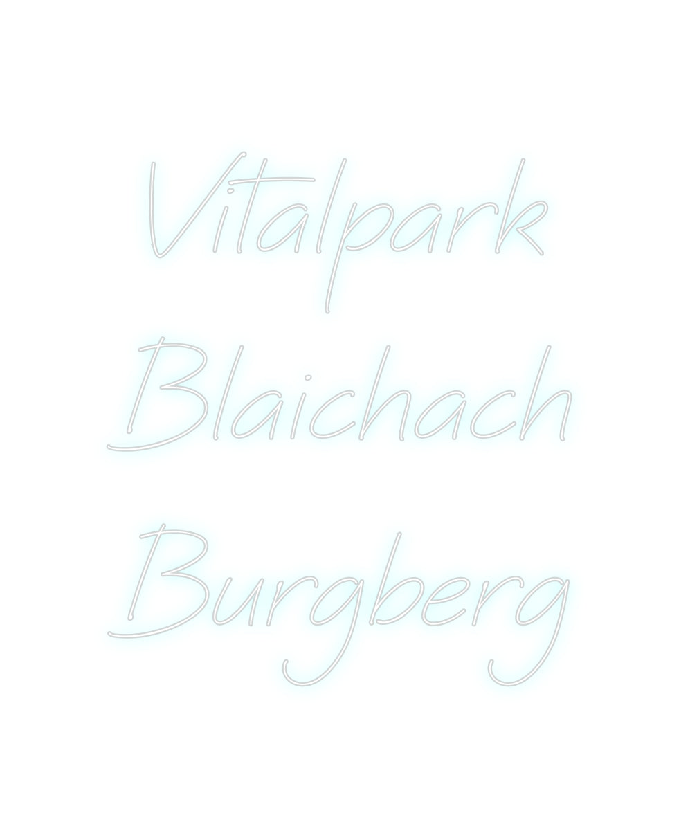 Individuelles Neon: Vitalpark
Bl...
