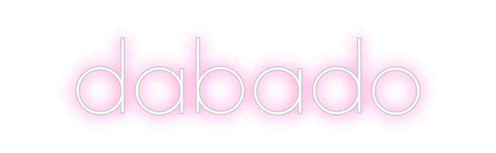 Individuelles Neon: dabado