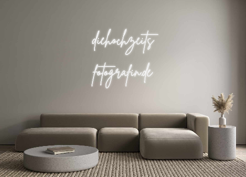 Individuelles Neon: diehochzeits
...