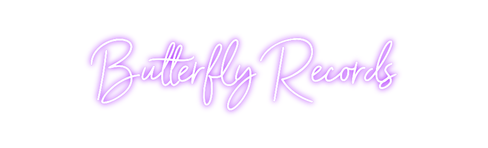 Individuelles Neon: Butterfly Rec...