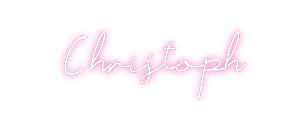 Individuelles Neon: Christoph
