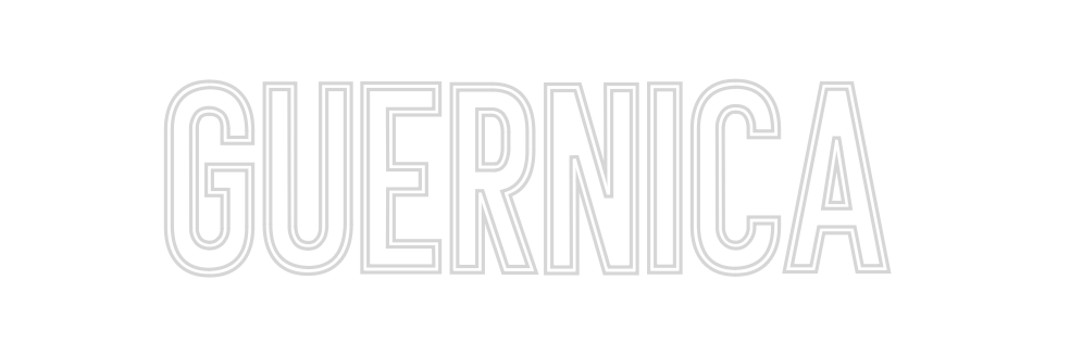 Individuelles Neon: GUERNICA