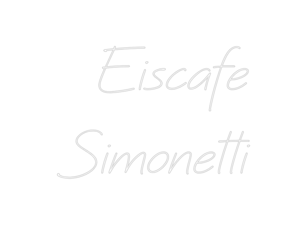 Individuelles Neon: Eiscafe
Simo...