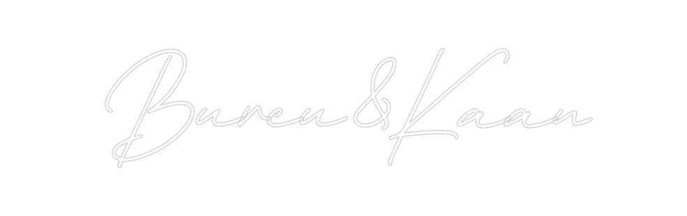 Individuelles Neon: Burcu&Kaan